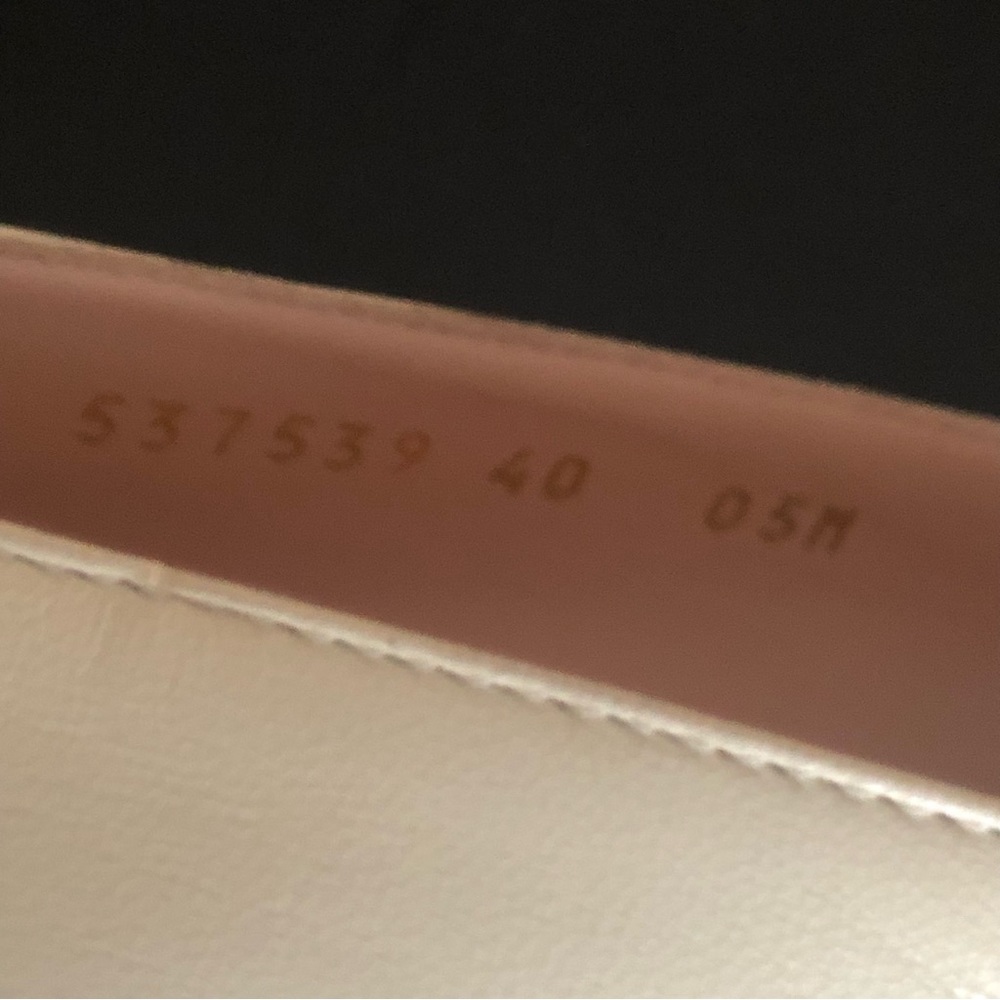 GUCCI Sylvie Block Heel Loafer Pumps in Winter White - Picture 5 of 8